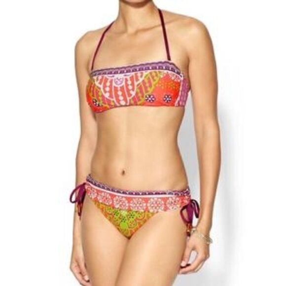 TRINA TURK SEYCHELLE PAPAYA SWIMSUIT BOTTOM SZ 4 - Picture 1 of 4